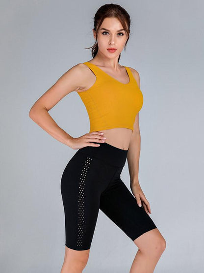 Wrap Breathable High Waist Sports Shorts