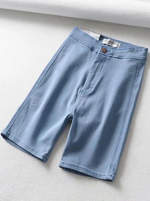 Fashion Straight Leg Close-fitting Shorts