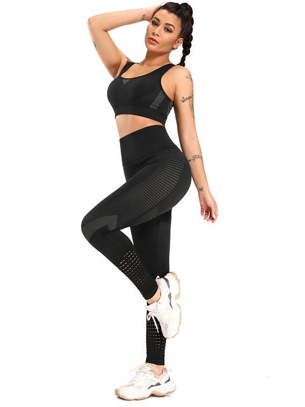 Breathable Back Cutout Yoga Suits