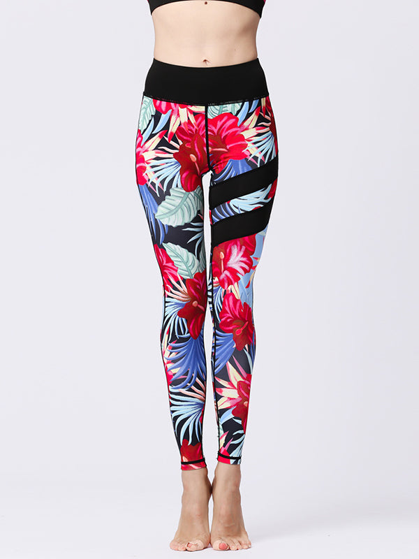 Floral Printed High Waist Leggings