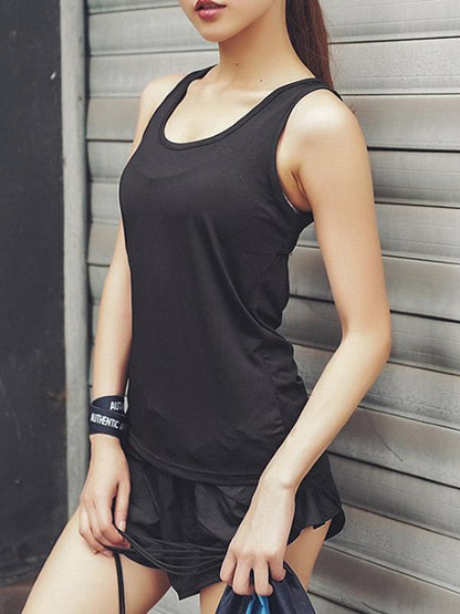 Sleeveless Backless Sports Vest