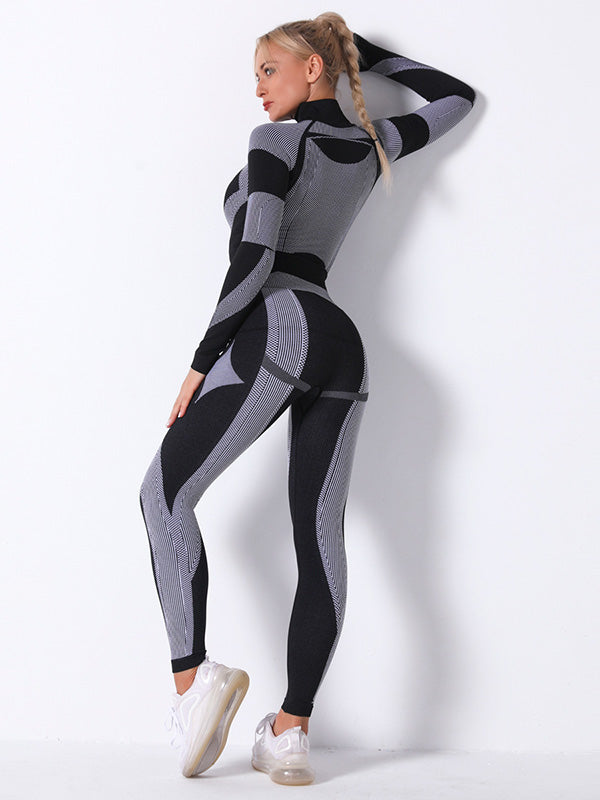 Seamless Knitting Breathable Tight Fitting Tight Fitting Gym Suit