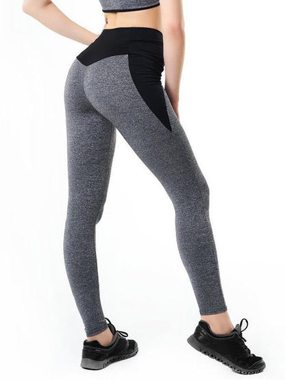 Wrap Contrast Color Sports Leggings