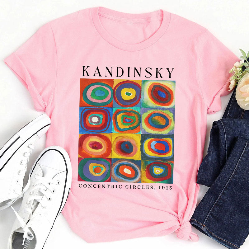 Colorful Circles Teacher T-Shirt