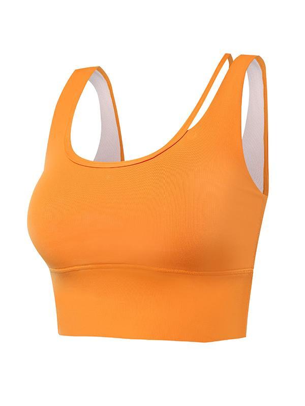 Casual Wrap Solid Color Sports Tanks