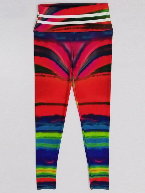 Wrap Printed High Waist Sports Leggings