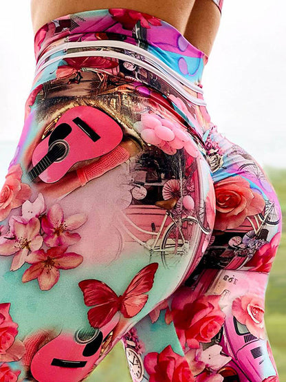 Digital Printed Fitness Pants Leggings