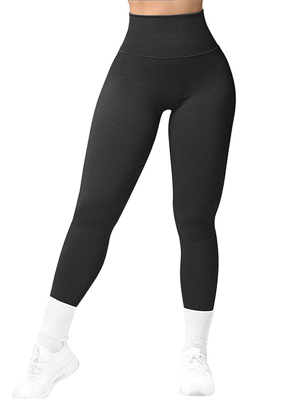 Wrap High-Waisted Solid Color Leggings