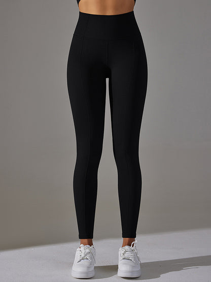 Wrap High-Waisted Solid Color Yoga Bottoms