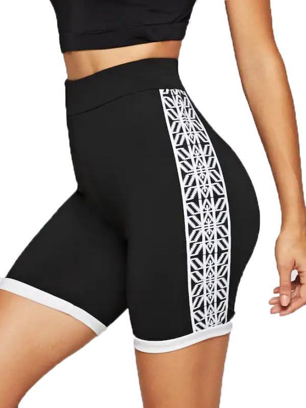 Wrap High-Waisted Lace-Up Sports Shorts