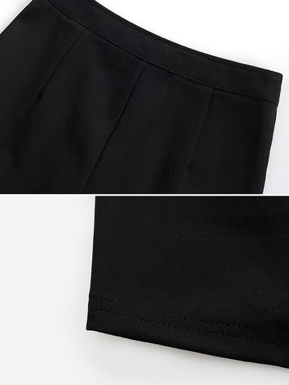 Color-Block High-Waisted Elasticity Yoga Skinny Shorts