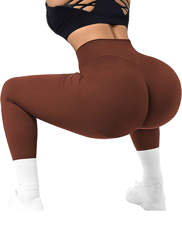 Wrap High-Waisted Solid Color Leggings