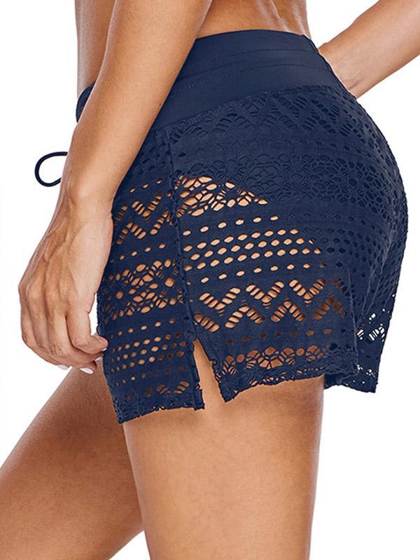 Sexy Lace-Up High Waist Sports Shorts