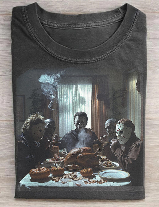 Halloween Horror Characters 2025 Halloween T-Shirt