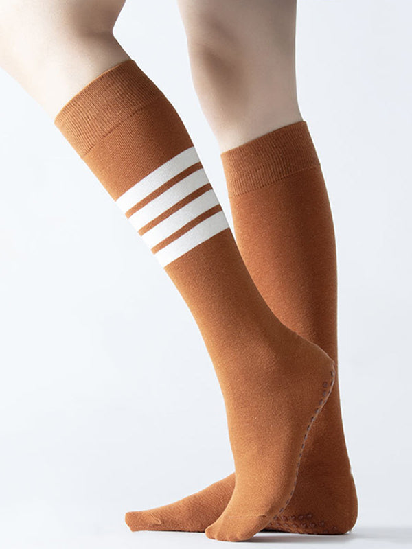 Striped Athletic Knee High Socks