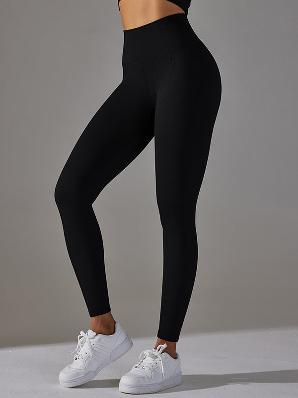 Wrap High-Waisted Solid Color Yoga Bottoms