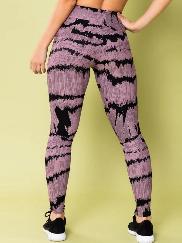 Striped Printed Skinny Leg Wrap Leggings