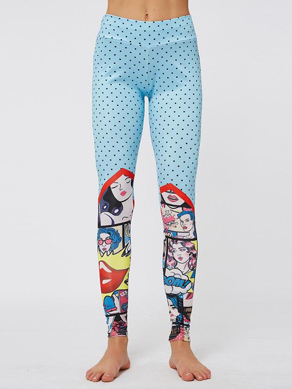 Cartoon Printed Fitness Leggings