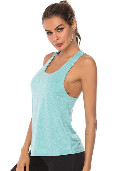 Casual Loose Breathable Solid Color Tanks