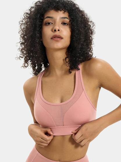 Wrap Breathable Pockets Sports Bra