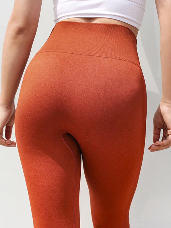 Solid Color Breathable Yoga Leggings