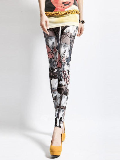 Printed Sports Yoga Bottoms