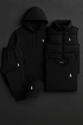 RL™ – Grey Essentials Coordinated Set (Hoodie, Joggers, Vest, T-Shirt)