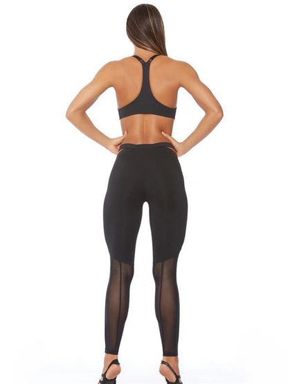 Split-Joint Mesh Breathable Tanks&Leggings Sports Suits