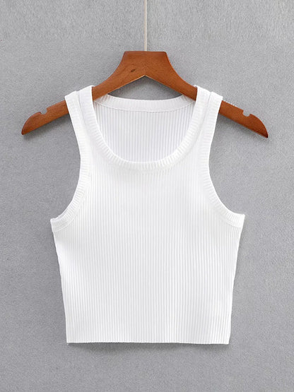 Simple 5 Colors Round-Neck Sports Casual Tanks