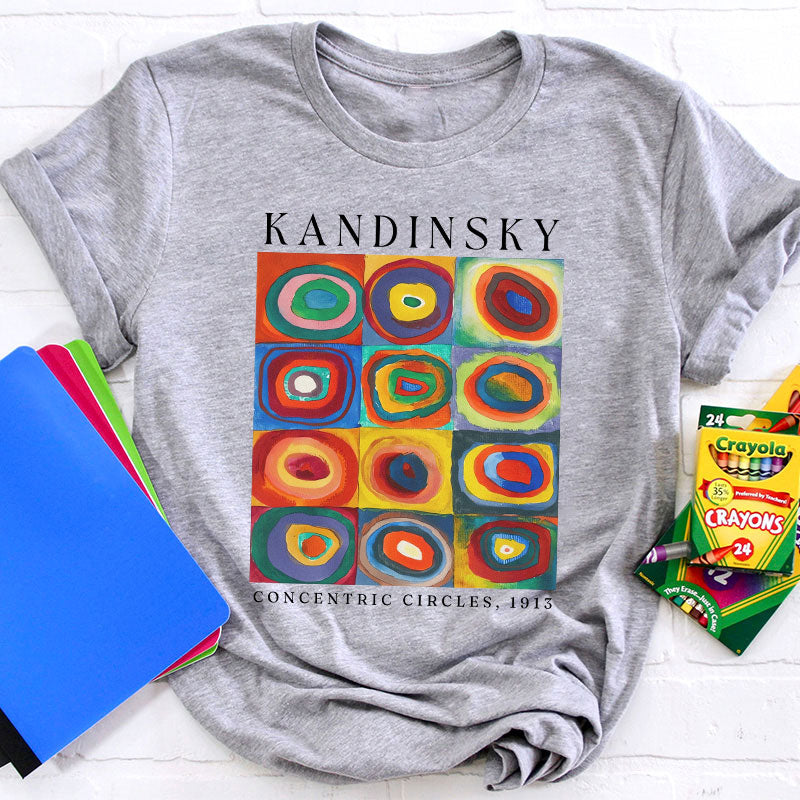 Colorful Circles Teacher T-Shirt