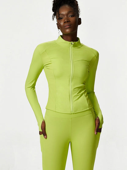 High Waisted Wrap Fluorescent Tees&Bra&Leggings Suits