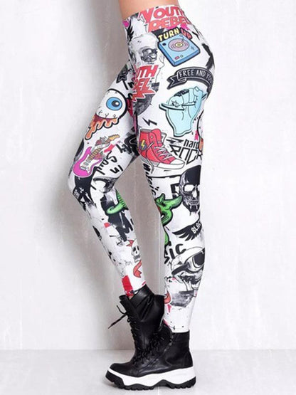 Fashion Printed Wrap Sports Leggings