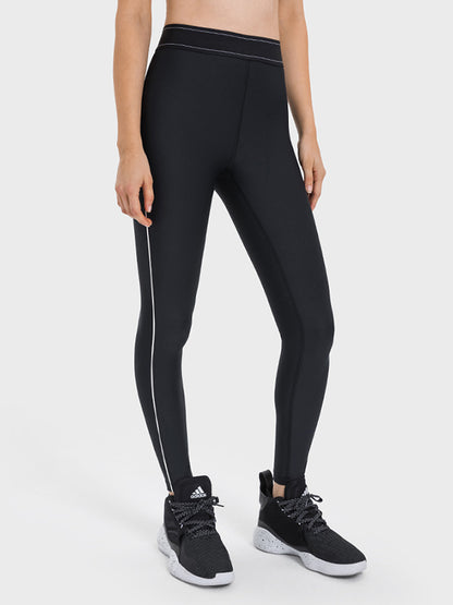 Skinny Leg Wrap Contrast Color Leggings