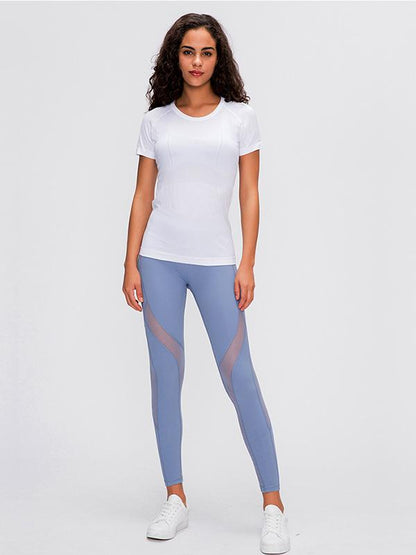 Wrap Solid Breathable Yoga Tees