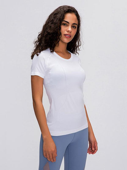 Wrap Solid Breathable Yoga Tees