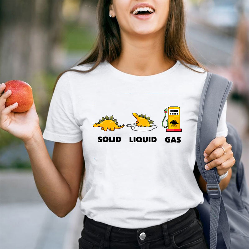 Solid Liquid Gas Teacher T-Shirt