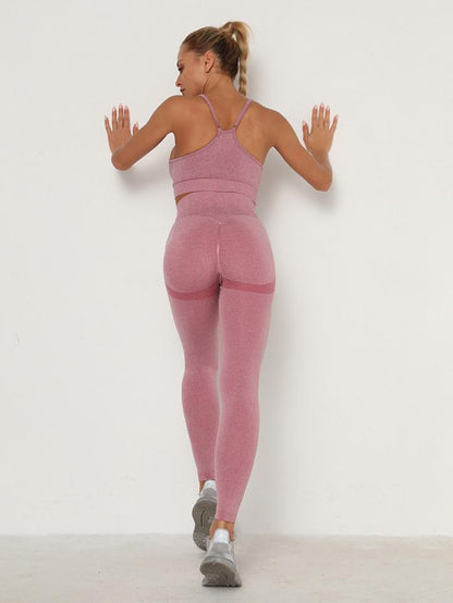 Wrap Solid Absorb Sweat Yoga Suits