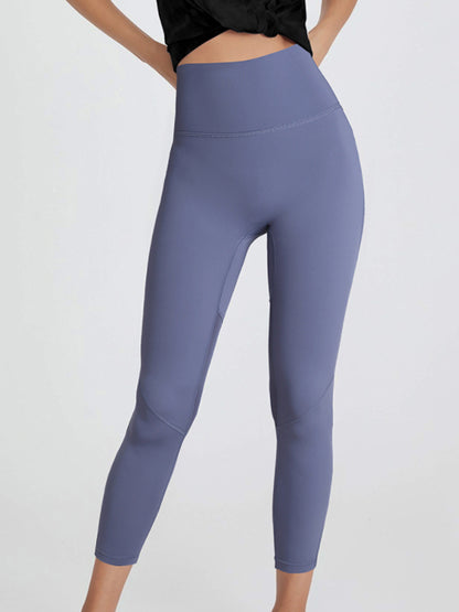 High-Waist Hip-Lifting  Peach Hip Tight-Fitting Mesh Quick-Drying Fitness Leggings