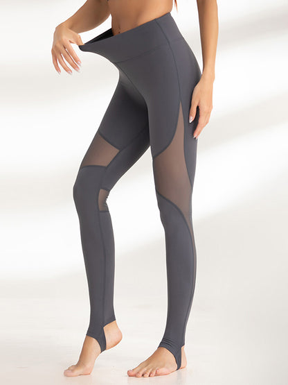 Skinny Leg Wrap Solid Color Split-Joint Yoga Bottoms