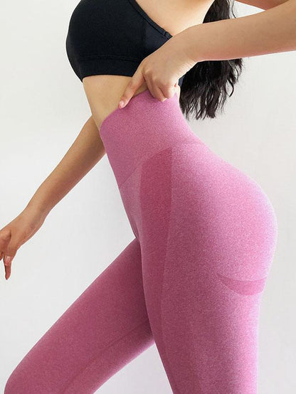 Wrap Leggings High Waist Solid Yoga Bottoms