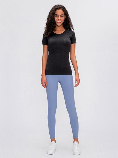 Wrap Solid Breathable Yoga Tees