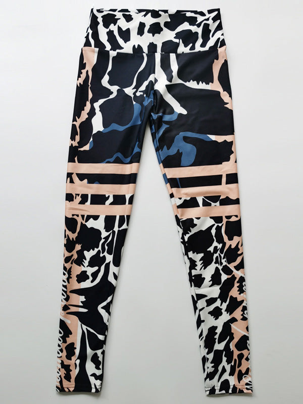 Fashion Leopard Print Empire Tight Running Fitness Yoga Leggings