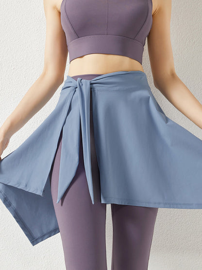 Solid Color Anti-Emptied Cappa Dance Waist Skirt