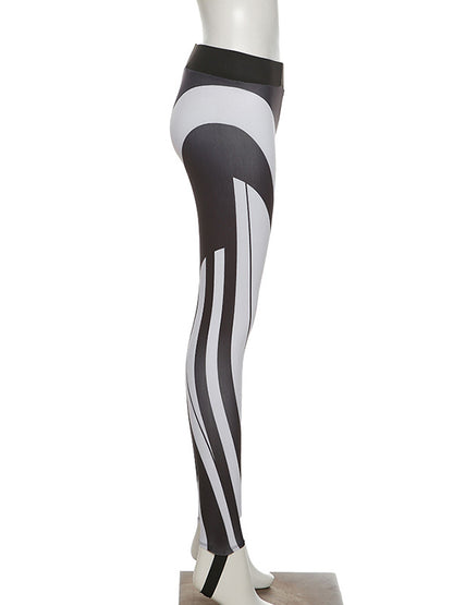 Make It Up Contrast Color High-Waisted Wrap Leggings