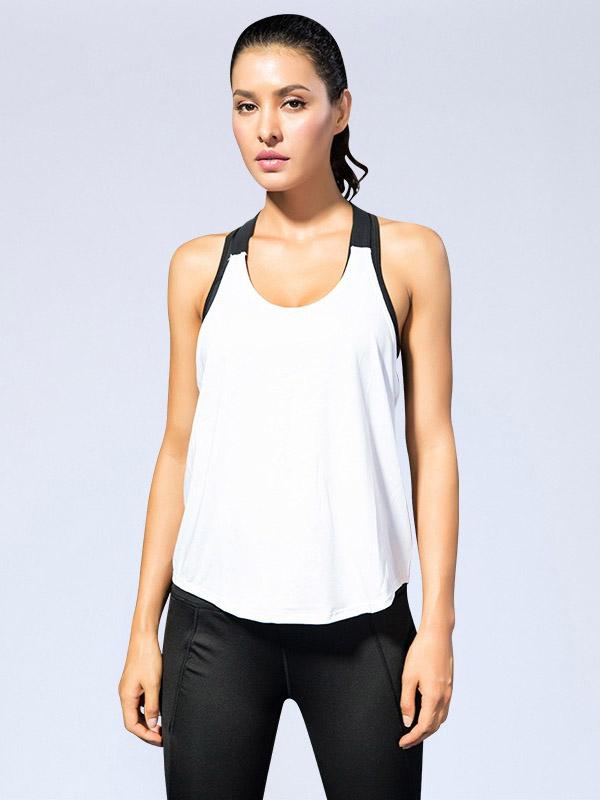 Loose Quick Dry Printed Letters Sports Tanks