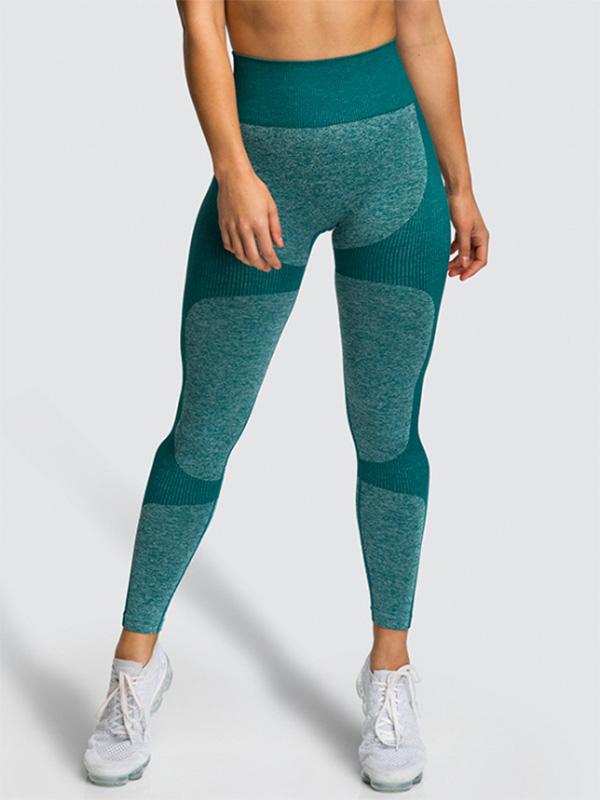 Knitting Athletic Color Block Leggings