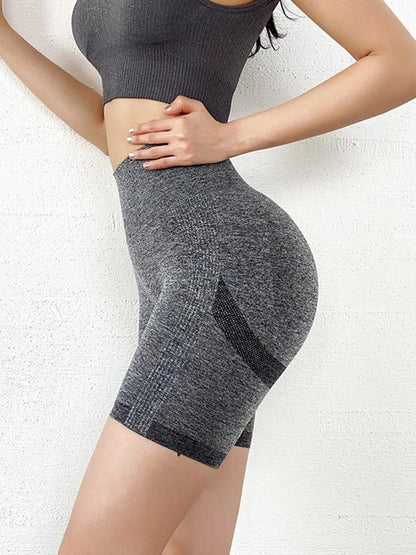 Wrap High Waist Sports Shorts