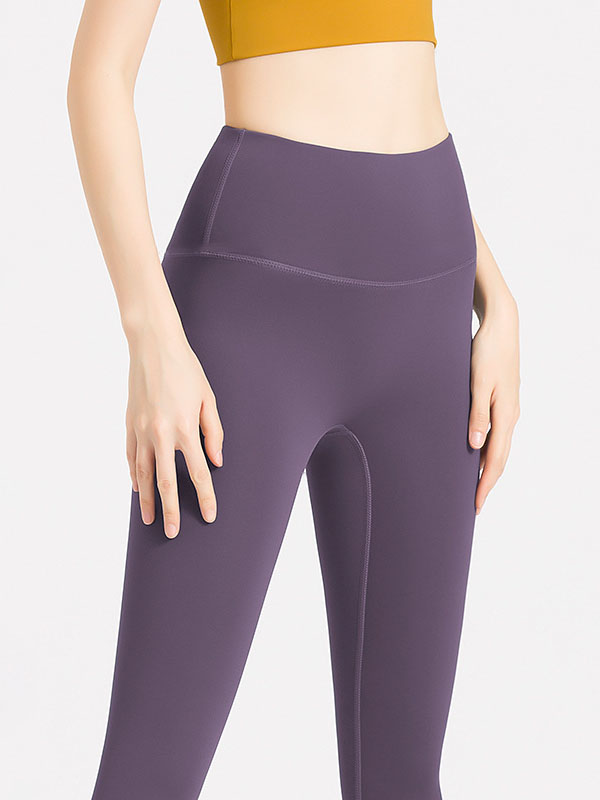 Skinny Leg Wrap Solid Color Leggings