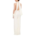 Open-Back Wide-Leg Jumpsuit with Slits
