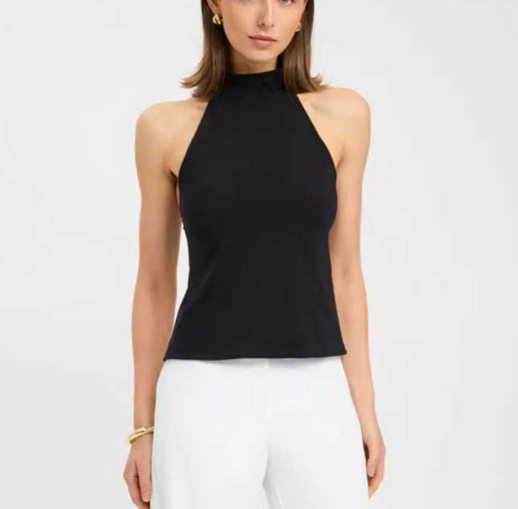 Sleeveless Halter Blouse